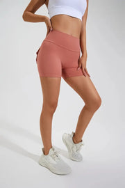 women's yoga shorts– High Waist Pocket Fitness Tights