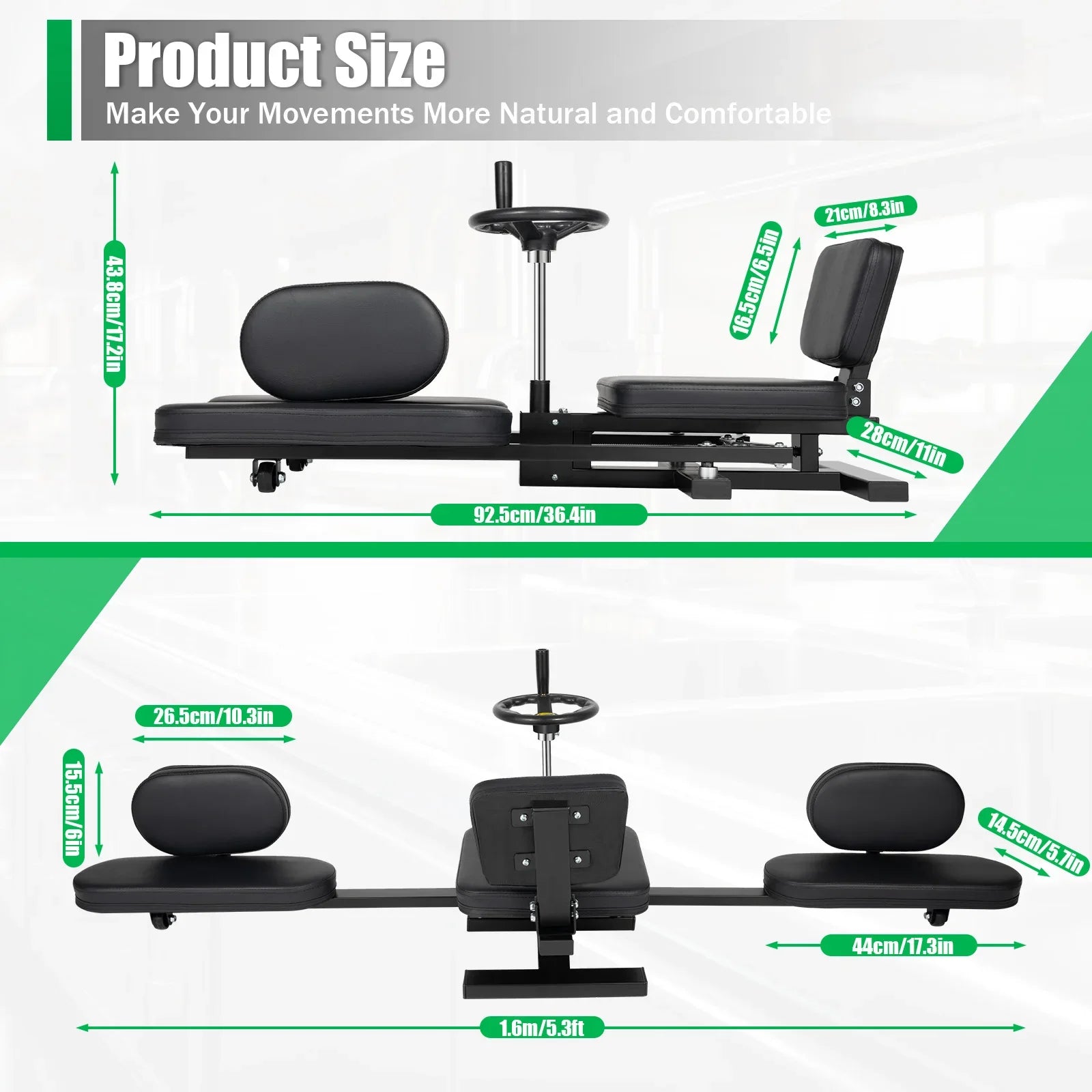3-Bar Leg Stretching Machine – Heavy-Duty Flexibility Trainer (1.6m)