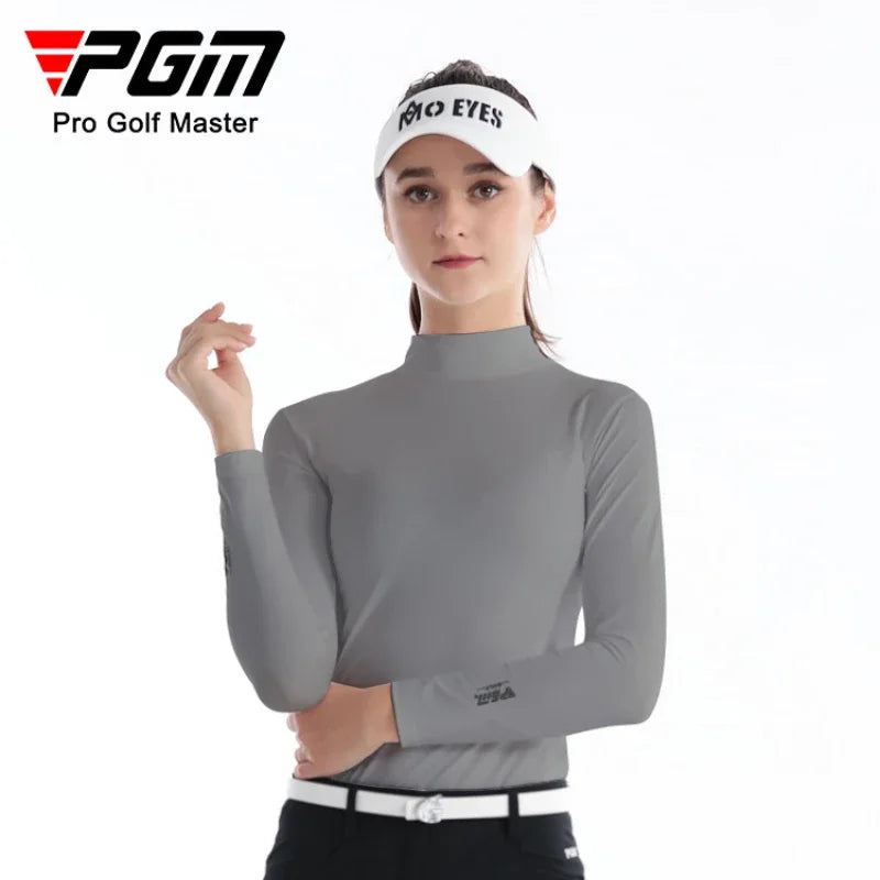 PGM Ice Silk Golf Shirt – UV Protection, Long Sleeve Summer Tee