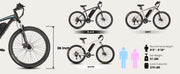 HILAND 26" Electric Mountain Bike – 500W Motor, 20MPH, Removable Battery