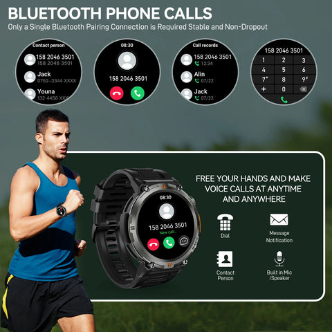 EIGIIS KE3 Smart Watch – Bluetooth Call, Health Monitor, Full Touchscreen