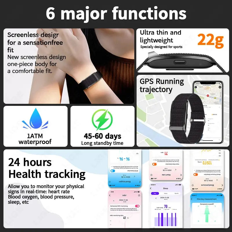 LIGE Smart Watch – Waterproof Fitness Tracker with Heart & BP Monitor