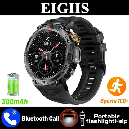 Smart Watch – Bluetooth Call, Health Monitor & Flashlight