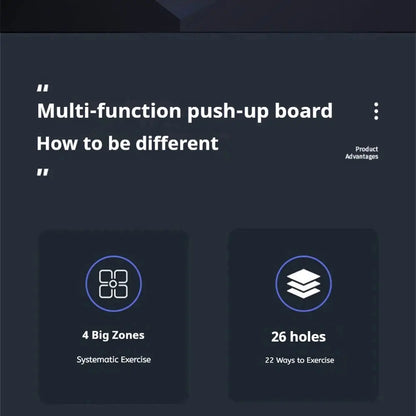 Foldable Push-Up Board – Portable Home Gym Chest & Core Trainer
