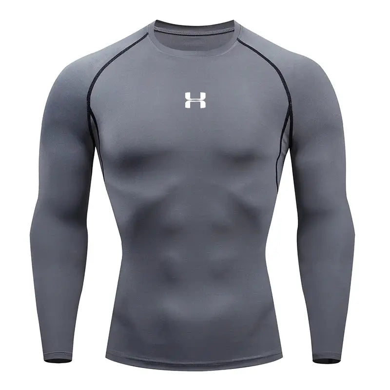 Men's Compression Shirt – Athletic Gym & Running Top