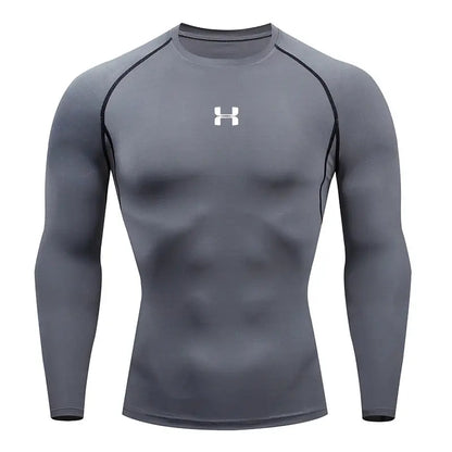 Men's Compression Shirt – Athletic Gym & Running Top