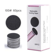 60pcs Sandpaper Discs for Electric Foot File – Callus & Dead Skin Remover