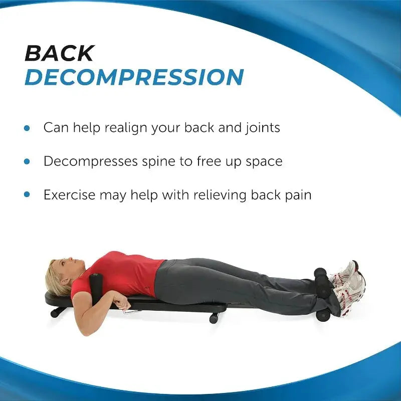 Stamina InLine Back Stretch Bench – Non-Inversion Spinal Decompression Tool