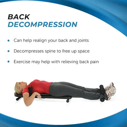 Stamina InLine Back Stretch Bench – Non-Inversion Spinal Decompression Tool
