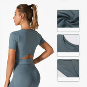 LEOSOXS Women’s Quick-Dry Sports T-Shirt – Breathable Gym & Yoga Top