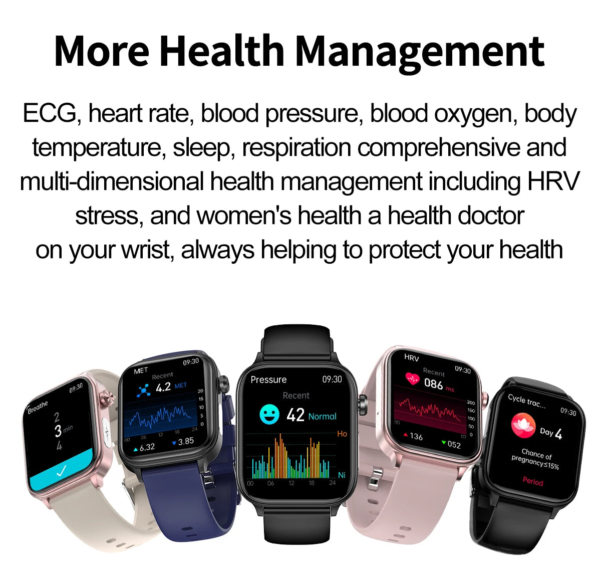 LIGE 2025 Smart Watch – ECG+PPG, Blood Lipid & Uric Acid Monitor, BT Call