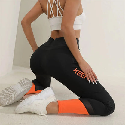 Women’s High Waist Patchwork Yoga Leggings