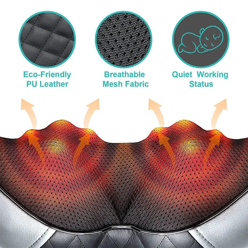 electric neck massager– Kneading Massage Pillow PeakPursuitFitness