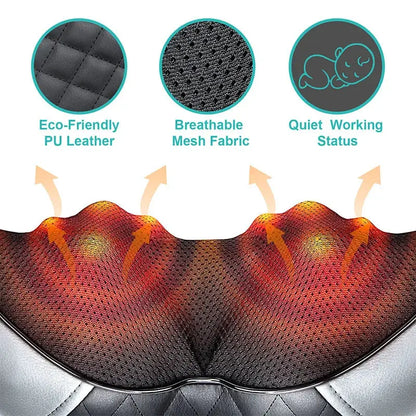 electric neck massager– Kneading Massage Pillow PeakPursuitFitness