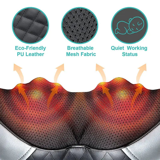 electric neck massager– Kneading Massage Pillow PeakPursuitFitness