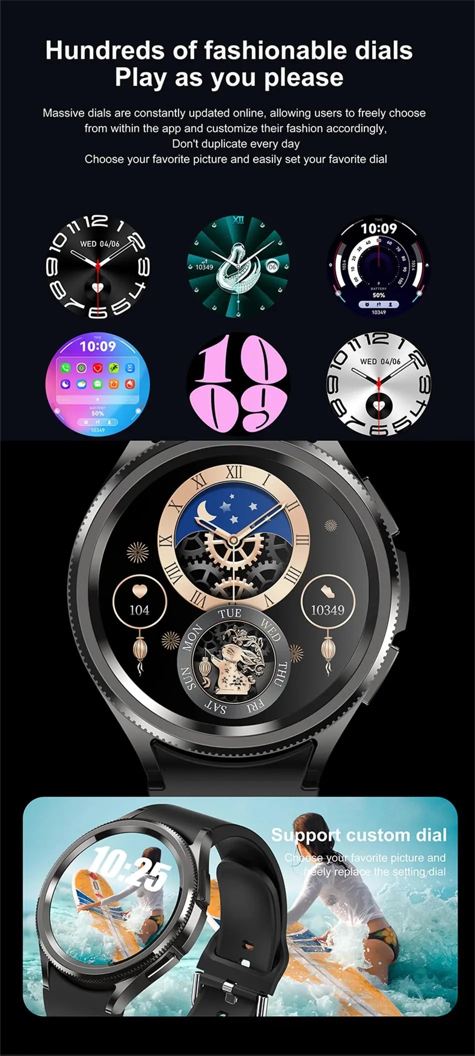 Galaxy Watch6 Classic 2024 GPS Smartwatch with Health & Bluetooth Call