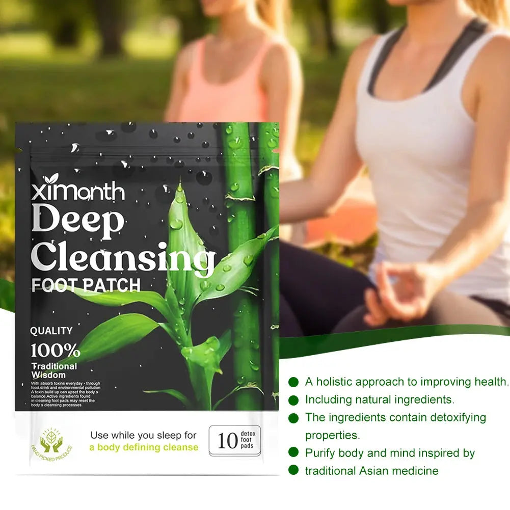 Natural Detox Foot Patches – Herbal Stress Relief & Sleep Aid (10–50PCS)