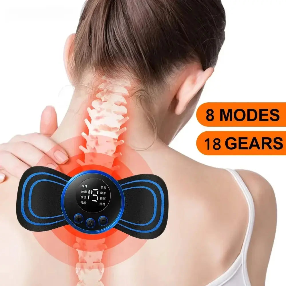 Mini Neck & Body Massager – Portable Muscle Stimulator Patch