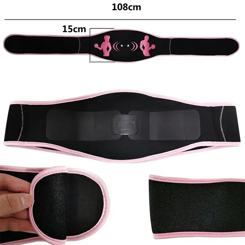 EMS Slimming Belt – USB Rechargeable Abdominal Muscle Stimulator