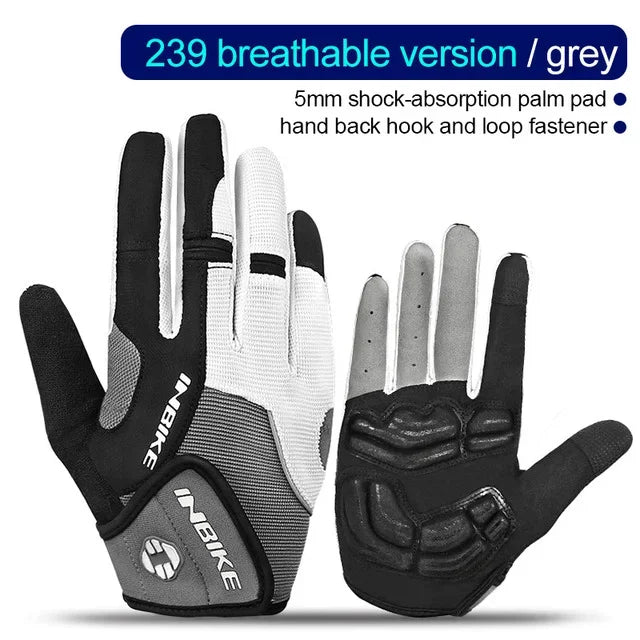 INBIKE Full Finger Cycling Gloves – MTB Touchscreen Bike & Sports Gloves