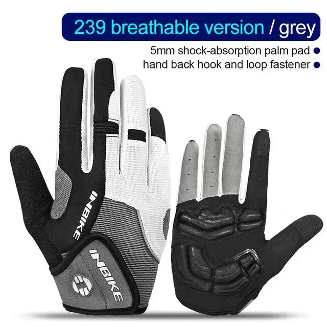 INBIKE Full Finger Cycling Gloves – MTB Touchscreen Bike & Sports Gloves PeakPursuitFitness