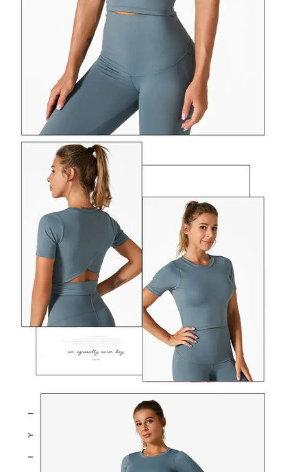 LEOSOXS Women’s Quick-Dry Sports T-Shirt – Breathable Gym & Yoga Top