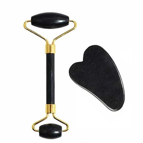 Natural Jade Roller & Gua Sha Set