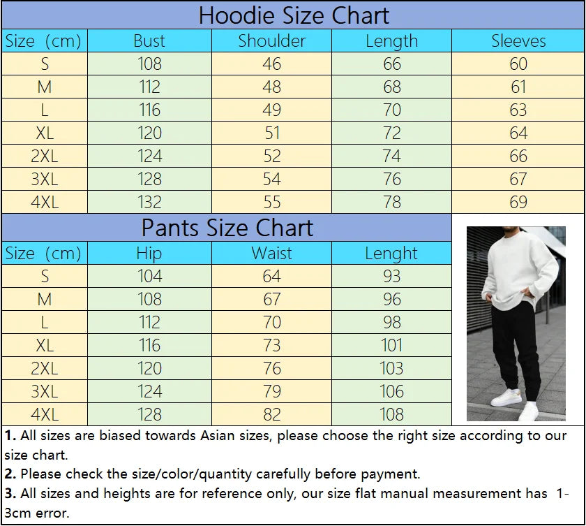 Men’s Sports Tracksuit Set – Long Sleeve Sweatshirt & Joggers
