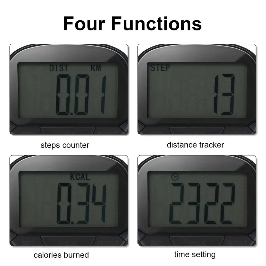 3D Pedometer with Clip – Multi-Function Step Counter & Fitness Tracker