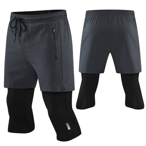 men's workout shorts – Quick-Dry Cropped Training Pants