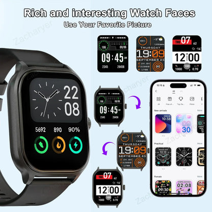Smart Watch with Wireless Calling & SMS Reminder
