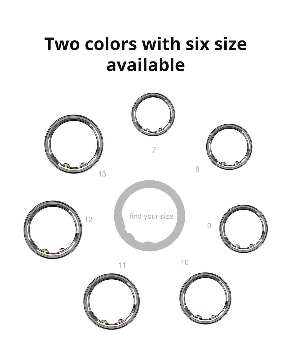 COLMI R10 Smart Ring – Health & Sleep Monitor with Charging Case