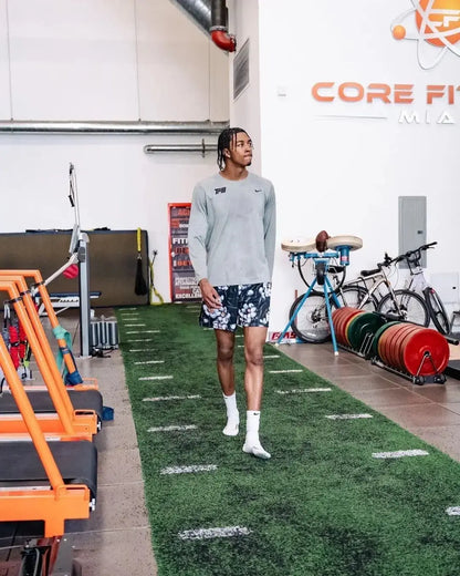 Oil Painting Style Mesh Shorts – Unisex Summer Sports & Training Wear