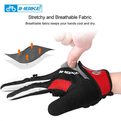INBIKE Full Finger Cycling Gloves – MTB Touchscreen Bike & Sports Gloves PeakPursuitFitness