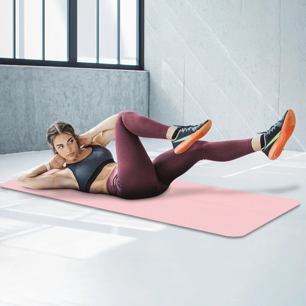 Non-Slip Yoga Mat – Thick Fitness & Exercise Mat for Home Gym