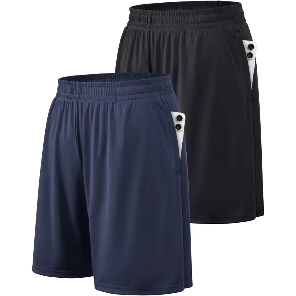 Men’s Quick-Dry Athletic Shorts with Pockets