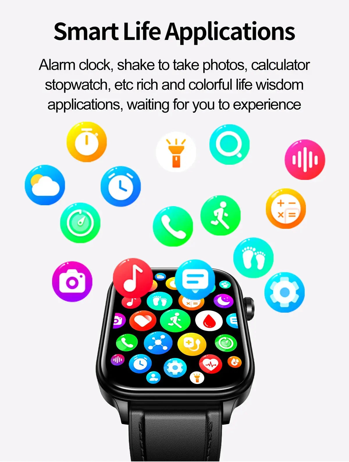 LIGE Smart Watch – ECG+PPG, Blood Lipid & Uric Acid Monitor, BT Call