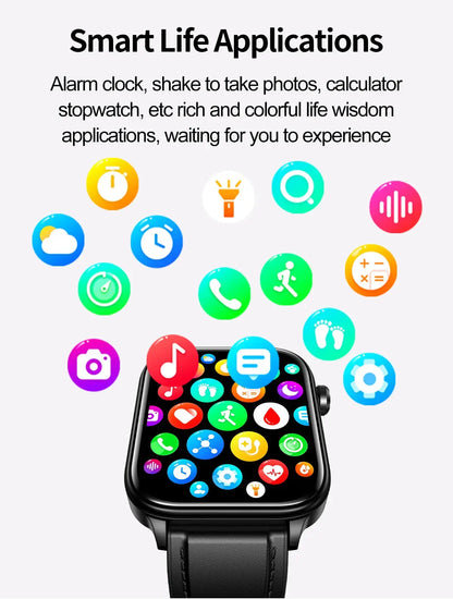 LIGE Smart Watch – ECG+PPG, Blood Lipid & Uric Acid Monitor, BT Call