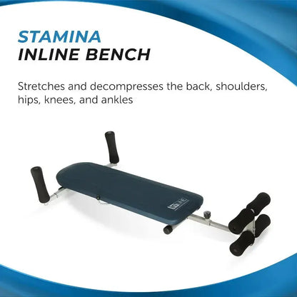 Stamina InLine Back Stretch Bench – Non-Inversion Spinal Decompression Tool