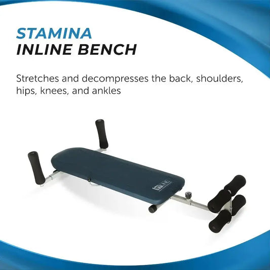 Stamina InLine Back Stretch Bench – Non-Inversion Spinal Decompression Tool
