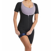 women's sauna suit– Zipper Body Shaper & Sweat Fitness Top