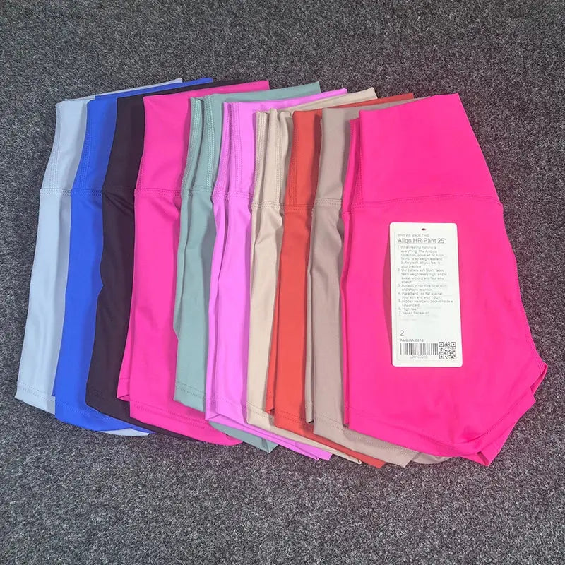 High-Waist Women’s Yoga Shorts – Tummy Control & Hip-Lifting 3-Point Fit