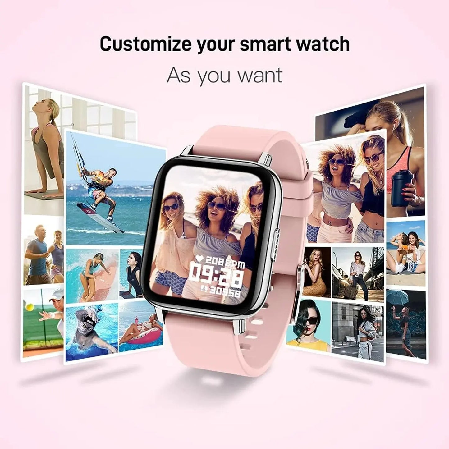 Jxrev 1.69" Slim Fitness Smartwatch