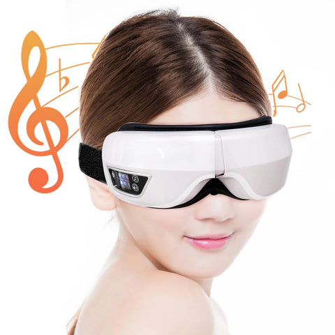 6D Smart Eye Massager – Vibration, Airbag Compress & Bluetooth Music