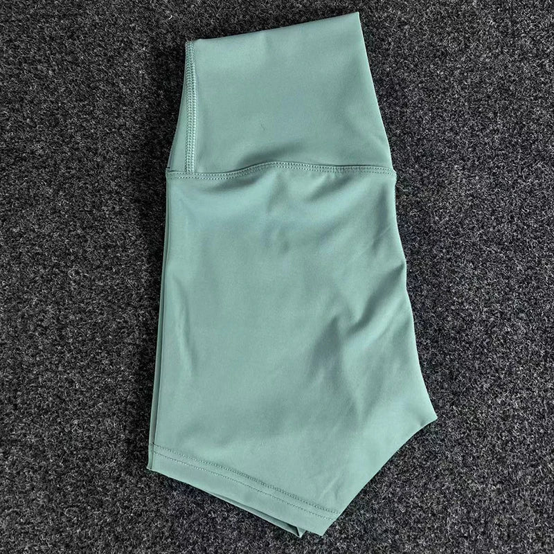 High-Waist Women’s Yoga Shorts – Tummy Control & Hip-Lifting 3-Point Fit