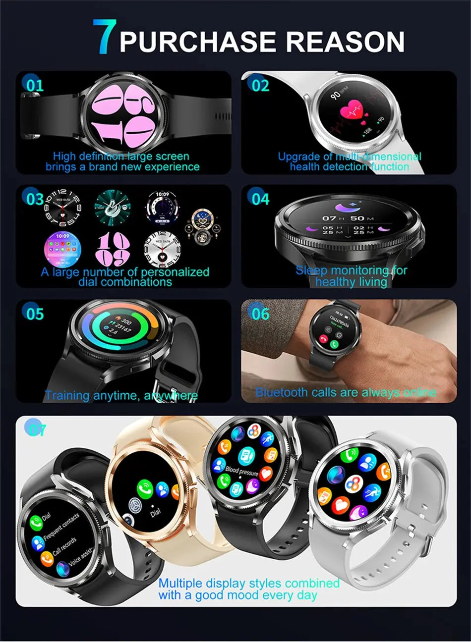 Galaxy Watch6 Classic 2024 GPS Smartwatch with Health & Bluetooth Call