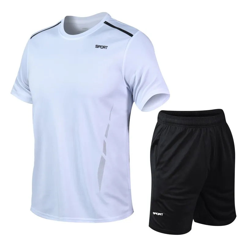 CHRLCK Men’s Quick-Dry Sports Set – Breathable Outdoor Fitness Outfit