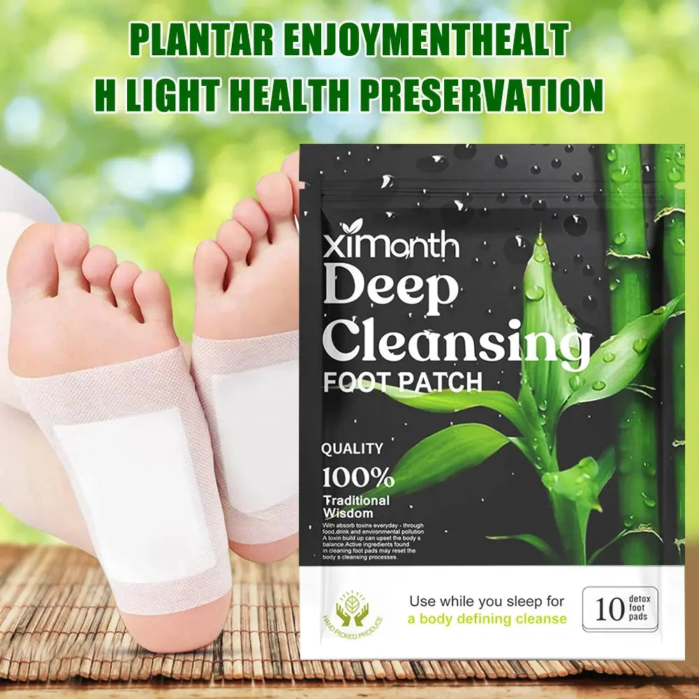 Natural Detox Foot Patches – Herbal Stress Relief & Sleep Aid (10–50PCS)