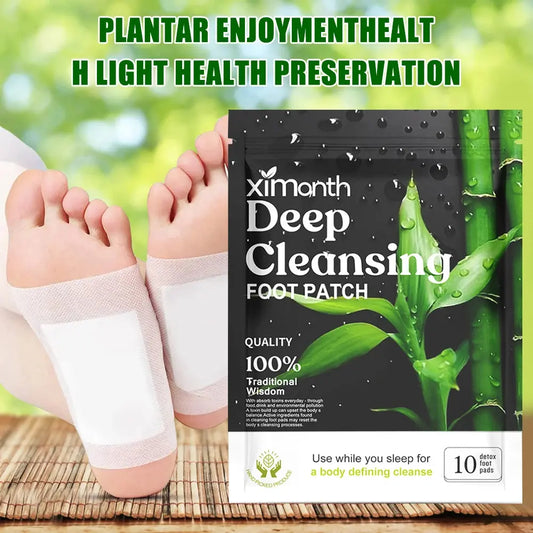 Natural Detox Foot Patches – Herbal Stress Relief & Sleep Aid (10–50PCS)