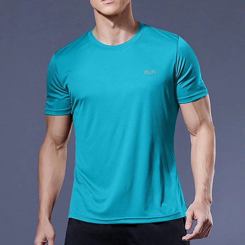 Men’s Quick-Dry Sports T-Shirt – Running, Soccer & Gym Compression Shirt